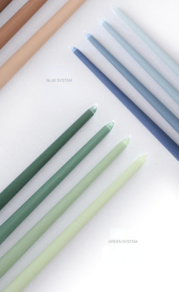 4pc Unscented 12" Candles Colored Long Stick Candle Smokeless Home Wedding Centerpiece Birthday Candle Tall Taper Candles Dripless Unscented Dinner Candle Paraffin Wax Candles