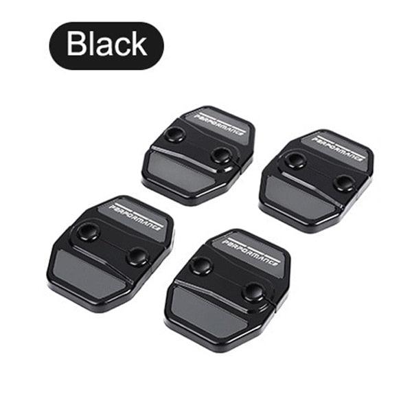 4Pcs Brand New Car Door Lock Cover Stainless Steel Door Lock Covers Protection Car Door Lock Latches Cover Protector Car Door Lock Latches Cover Protector for Car Decoration Accessories Door Lock Covers Protection
