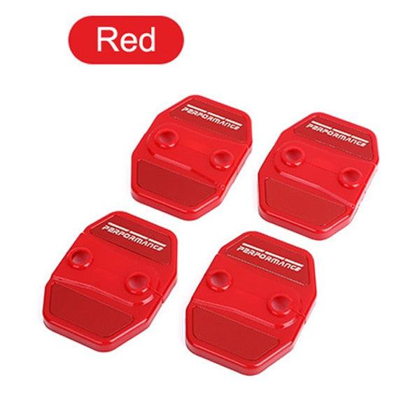 4Pcs Brand New Car Door Lock Cover Stainless Steel Door Lock Covers Protection Car Door Lock Latches Cover Protector Car Door Lock Latches Cover Protector for Car Decoration Accessories Door Lock Covers Protection