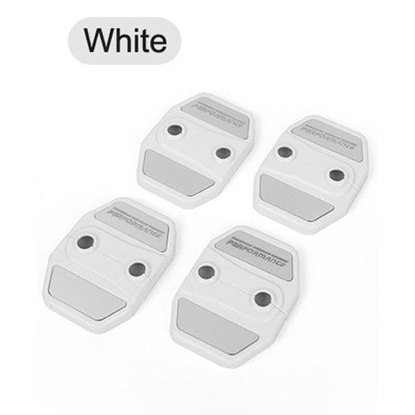 4Pcs Brand New Car Door Lock Cover Stainless Steel Door Lock Covers Protection Car Door Lock Latches Cover Protector Car Door Lock Latches Cover Protector for Car Decoration Accessories Door Lock Covers Protection