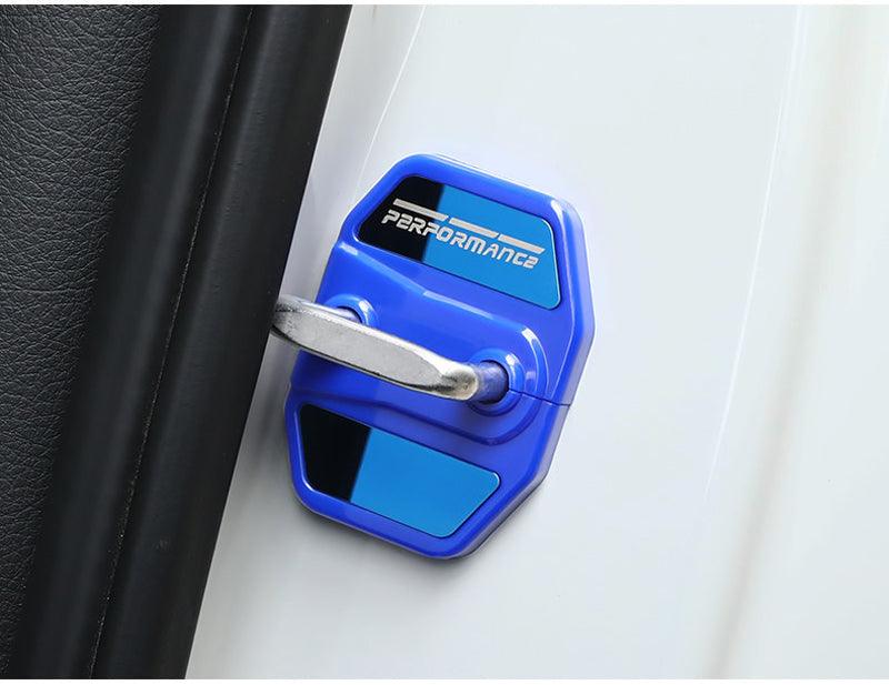 4Pcs Brand New Car Door Lock Cover Stainless Steel Door Lock Covers Protection Car Door Lock Latches Cover Protector Car Door Lock Latches Cover Protector for Car Decoration Accessories Door Lock Covers Protection