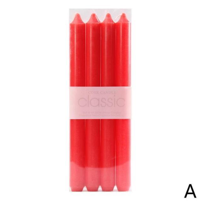 4pcs Home Candlestick Candles Colorful Spell Candles Pure Beeswax Handmade Taper Candles Smokeless Dripless Wax Candles Beeswax Candle for Home Gift Ideas Magic Decorative Aromatic Candles Fulfilled Decor Party Beeswax Candle