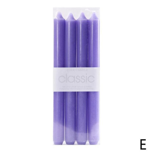 4pcs Home Candlestick Candles Colorful Spell Candles Pure Beeswax Handmade Taper Candles Smokeless Dripless Wax Candles Beeswax Candle for Home Gift Ideas Magic Decorative Aromatic Candles Fulfilled Decor Party Beeswax Candle