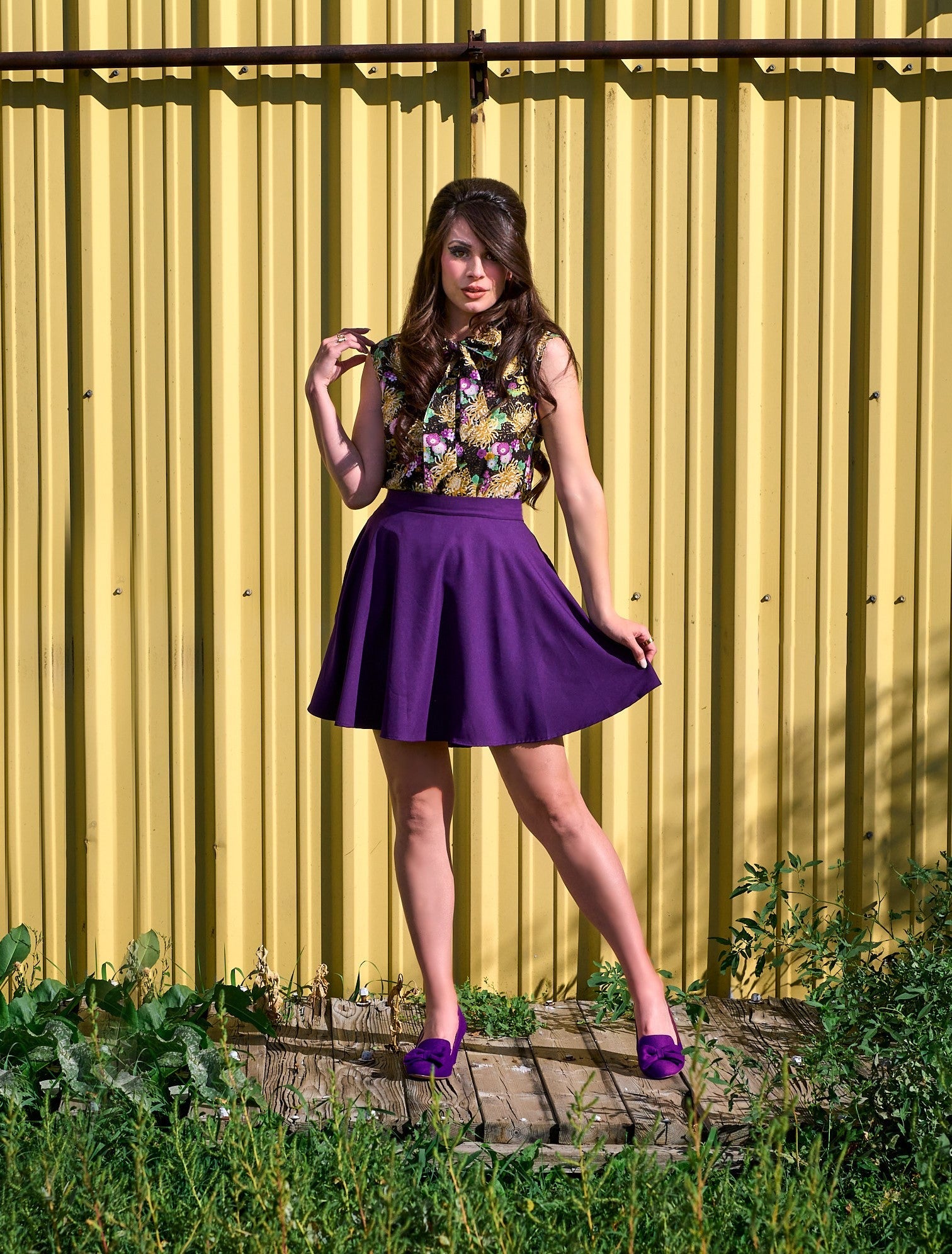Purple Skater Skirt - XS only