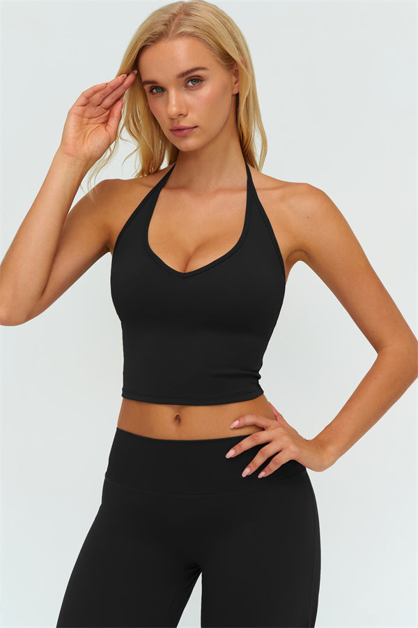 The Twirl Halter Tank Top New Straight Leg Pants 2-Piece Set