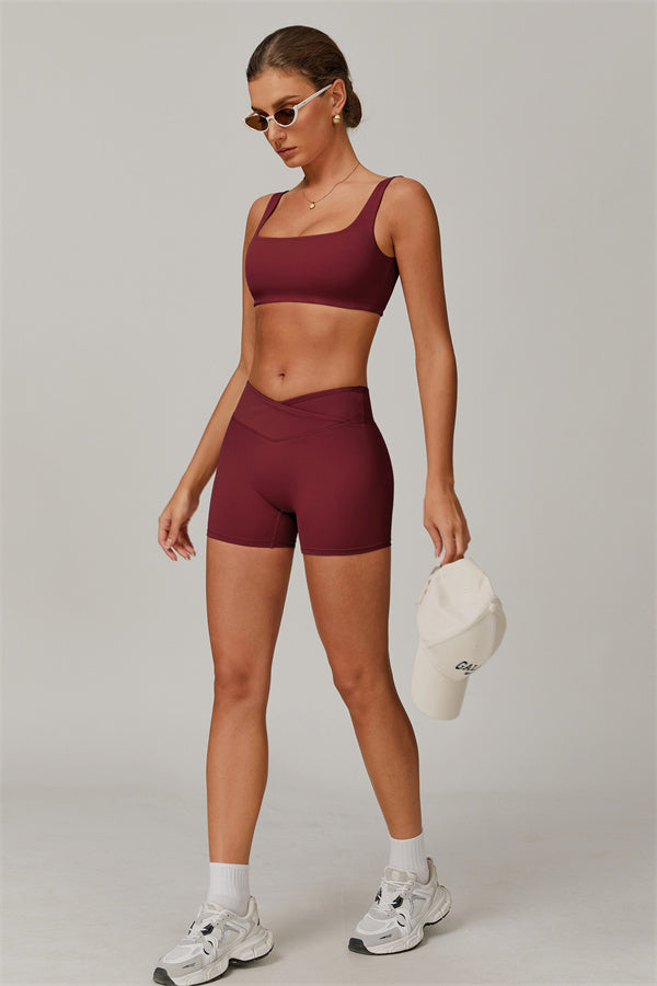 The Halo Sports Bra Shorts 2-Piece Set