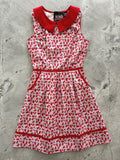 Berry Cherry Collared Dress - Medium only, 1 left!