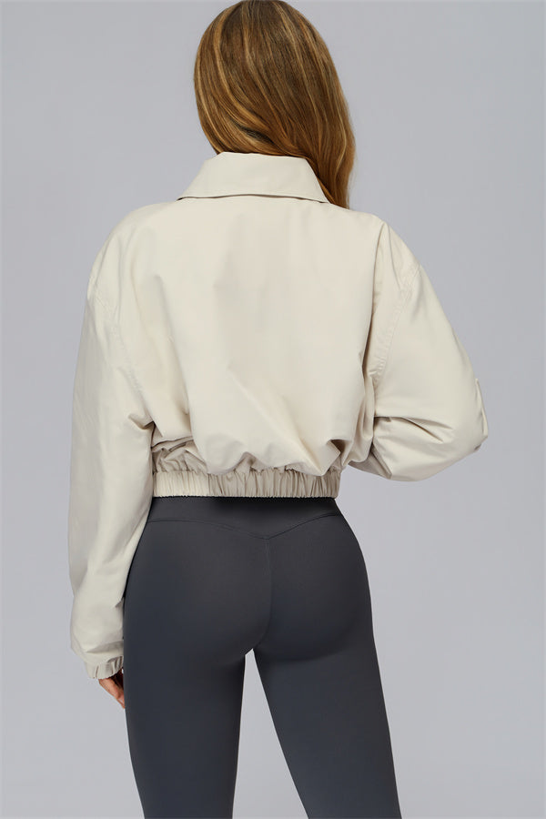 The Elle Form Crop Zip Jacket
