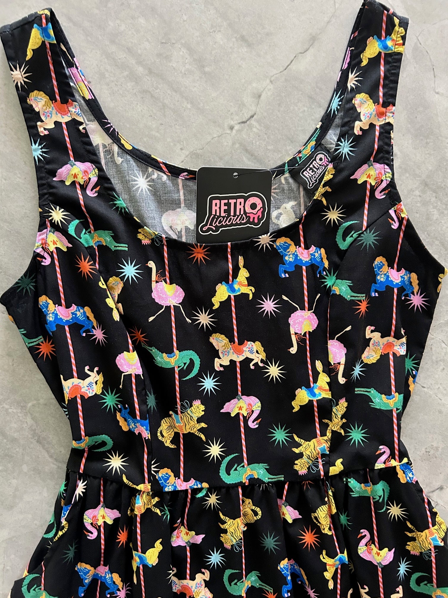 Carousel Shorter Fit & Flare Dress - 3X only, 1 left!