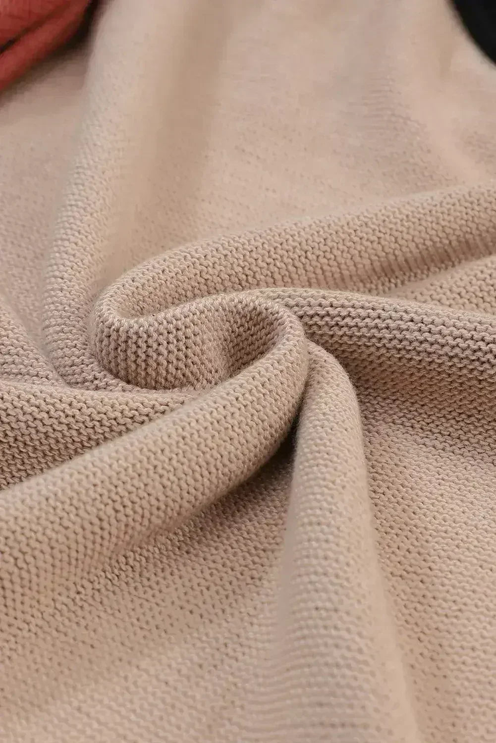 Colorblock Bishop Sleeve Sweater - Ribbed Trim | Femstylo