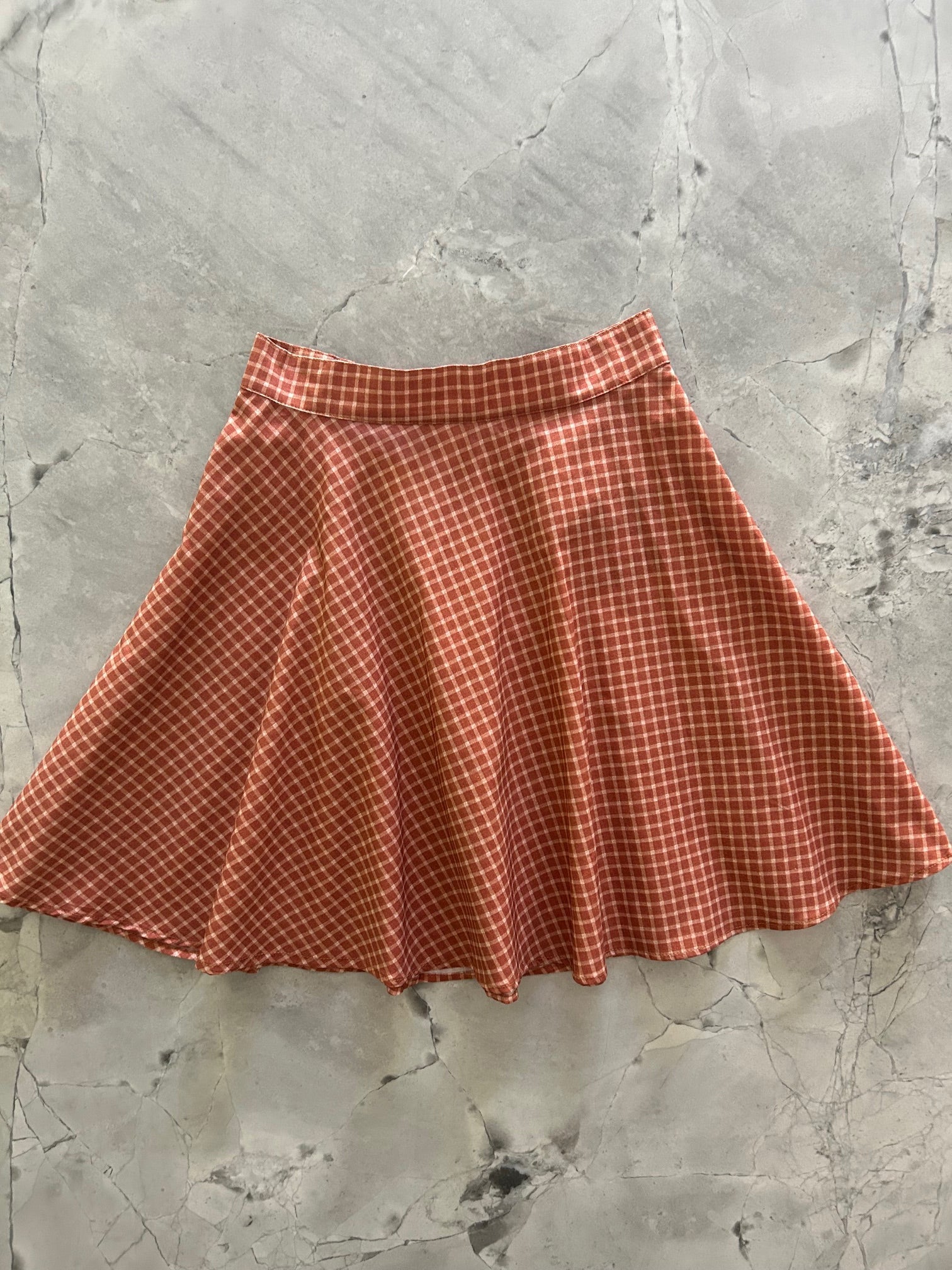 Checkered Skater Skirt - XL only
