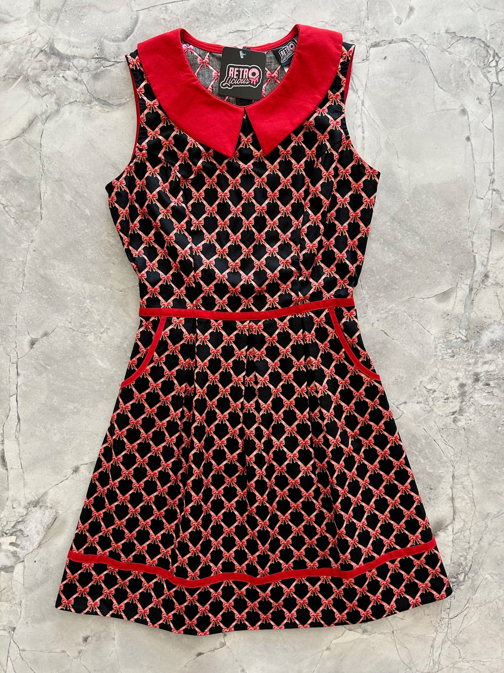 Bow Collared Dress - Large only