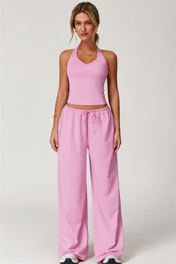 The Sprint Halter Tank Top Sweatpants 2-Piece Set