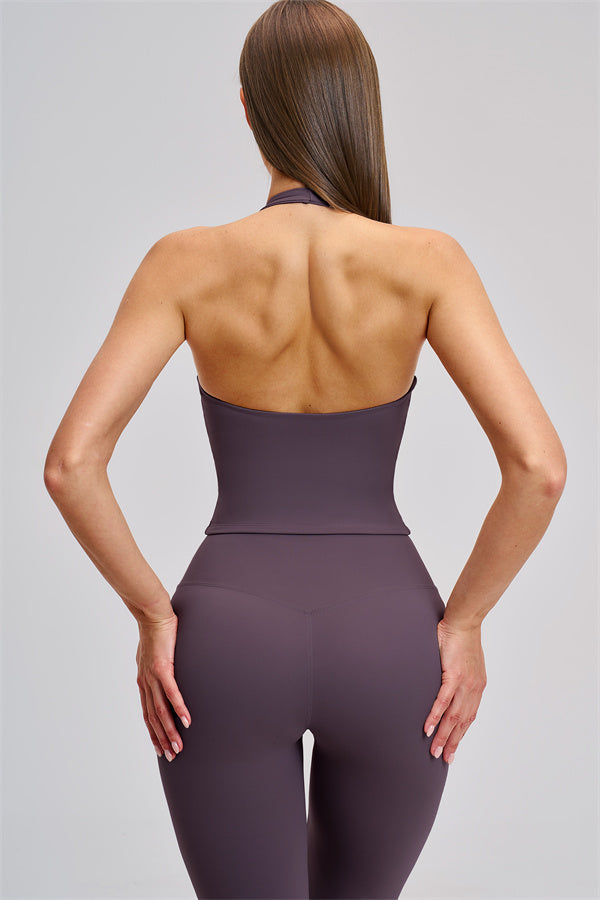 The Zestful Tank Top Flared Leggings 2-Piece Set