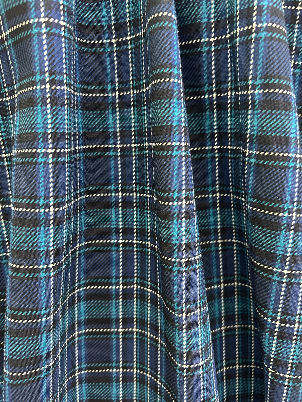 Blue Plaid Greta Dress - 3X only, 1 left!