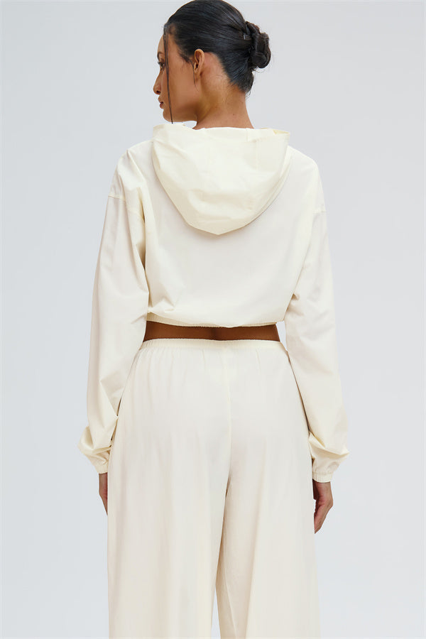 The Svelte UV protection Crop Hoodie Sweatpants 2-Piece Set