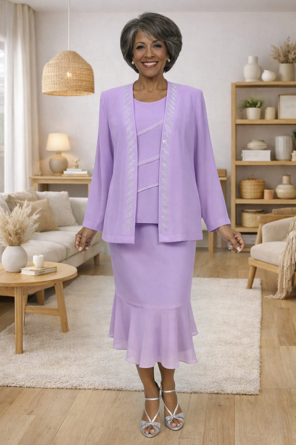 CLEARANCE - Hosanna 5577 Modest 3-Piece Outfit Set Ankle Length (Size 5XL)