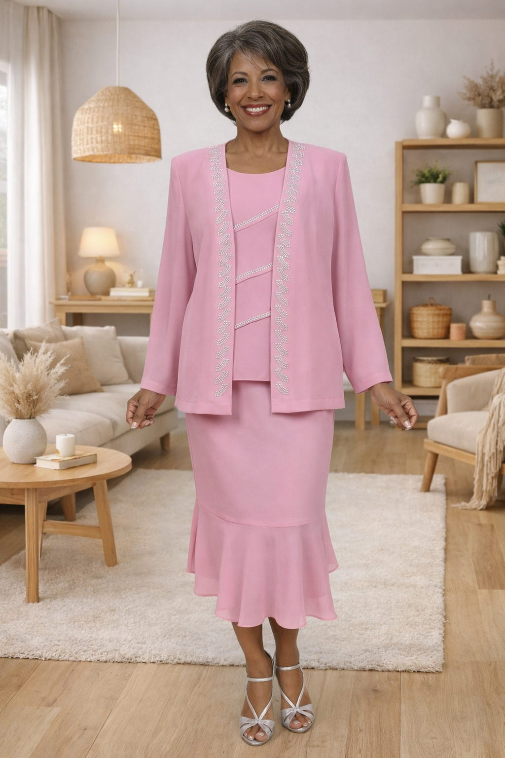 CLEARANCE - Hosanna 5577 Modest 3-Piece Outfit Set Ankle Length (Size 5XL)