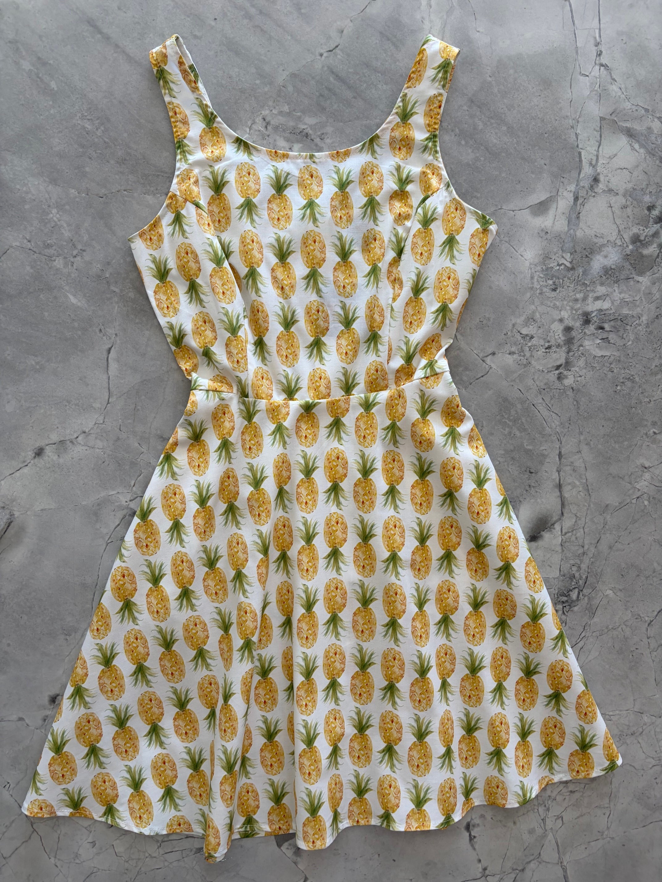 Pineapple Skater Dress