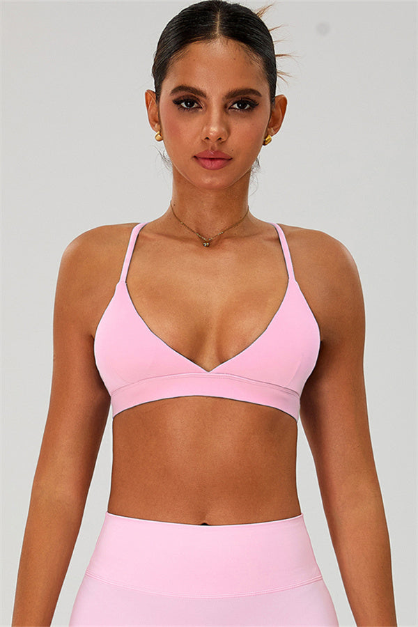 The Ember Sports Bra Crop Top Shorts 3-Piece Set