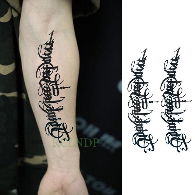 57 Sheets Temporary Tattoo Stickers Set Waterproof Temporary Tattoo Waist Arm Modern Stylish Big Black Tattoos For Womens Mens