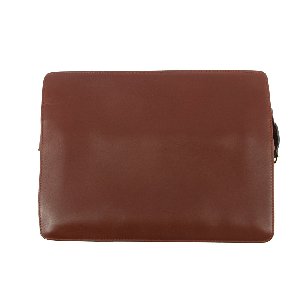 Cartier Must de Cartier Red Leather Portfolio Clutch  #5746