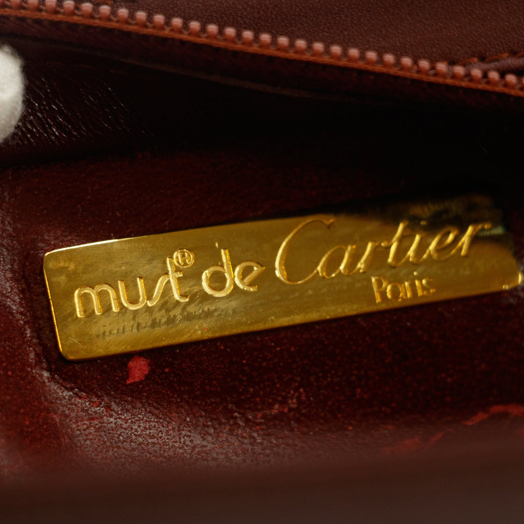 Cartier Must de Cartier Red Leather Portfolio Clutch  #5746