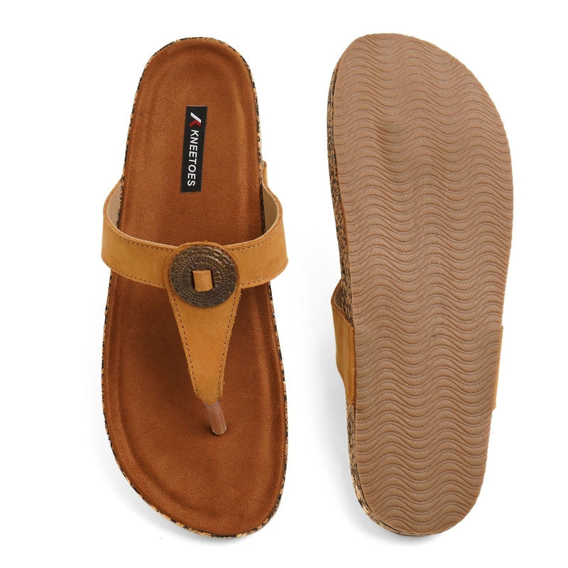 Olivia - Tan Cork Sandals