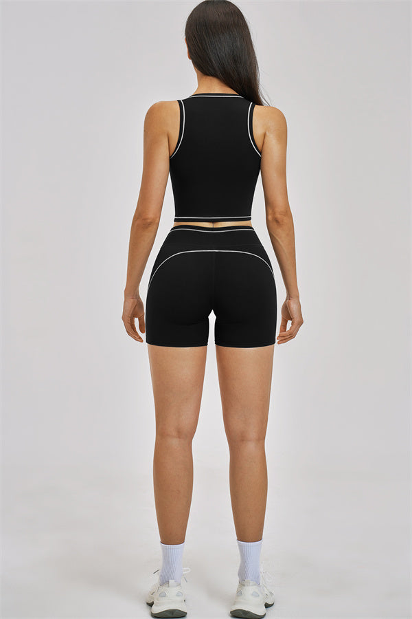 The Unbound Crop Top Shorts 2-Piece Set
