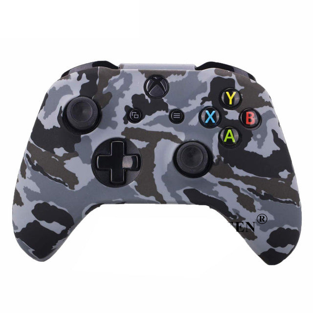 New Camouflage Silicone Gamepad Cover+2 Joystick Caps For Controller Silicone Cover Skins Protector Case Accessories For Wireless/Wired Gamepad Joystick