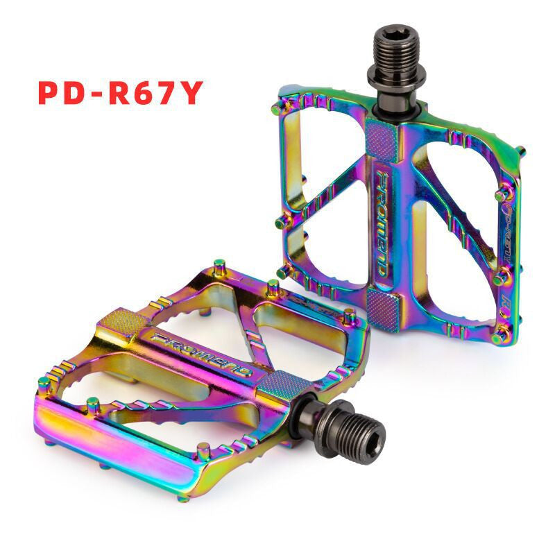 Anti-Slip Ultra-light Bicycle Pedal Quick Release Pedal Flat Bearing Pedal Suitable For Mountain Road Bike Accessories Mountain Bike Pedals Nylon Composition Bicycle Pedals With Wide Flat Platform