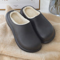 New Winter Women Slipper Soft Bottom Plush Home Shoes  Slippers Indoor Waterproof Non-Slip Memory Foam Comfy Fluffy Fur Memory Foam Boots House Shoes Thick Sole 6cm