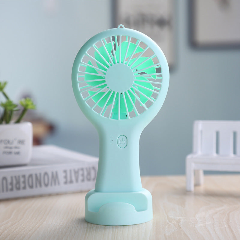 Pocket Fan Rechargeable Home Air Conditioner With Portable Pocket Fan Cartoon Handheld Desktop Rechargeable Standing Fan Three Gear Wind Speed Regulation Battery Operated USB Small Fan with 3 Speeds for Home Office Car Outdoor Travel