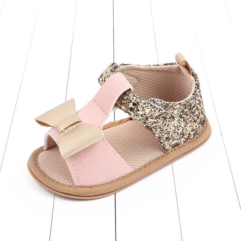 Baby Kids Girl Sandals Pre Walker Newborn PU Leather Soft Sole Shoes Bowknot Girls Shoes
