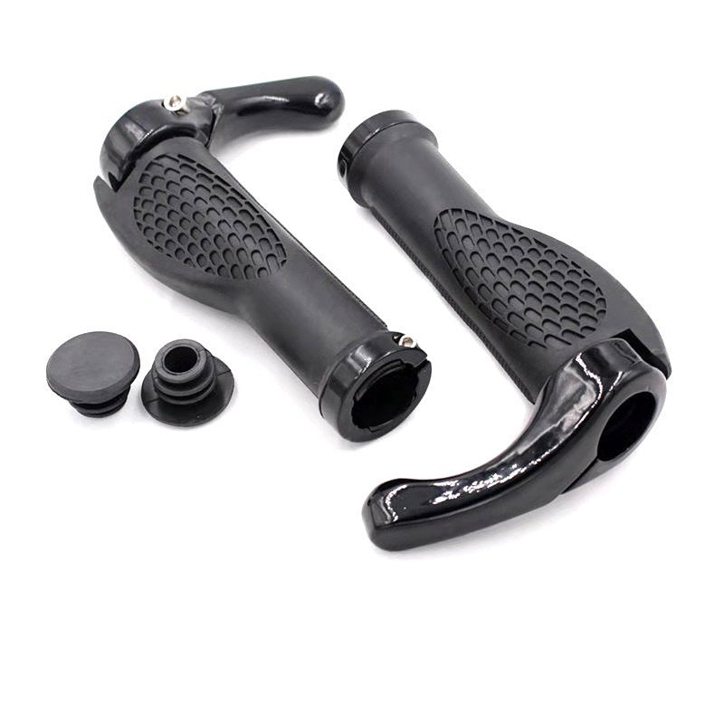 Bicycle Grip Handlebar End Cap Aluminium Alloy Lock Mountain Handle Bar Grip Bike Anti-Skid Rubber Bicycle Skid-Proof Grips New Generation Bike Handlebar Grip Soft Gel Inserts Shock Resistance Ergonomics Comfort Design