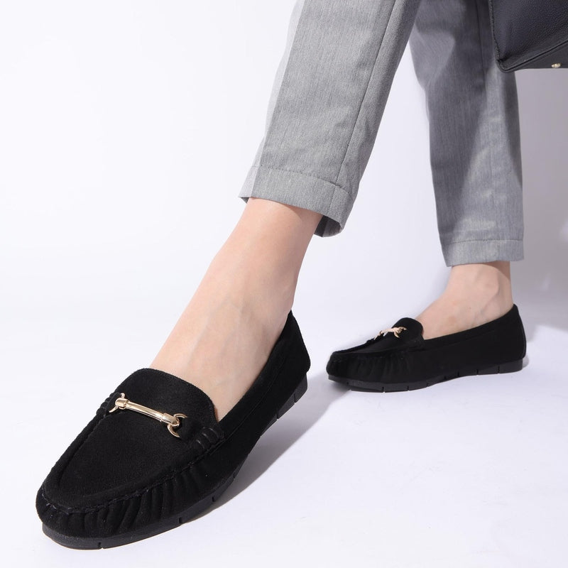 Maribel - Black Loafers