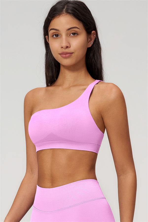 The Empower One-Shoulder Sports Bra