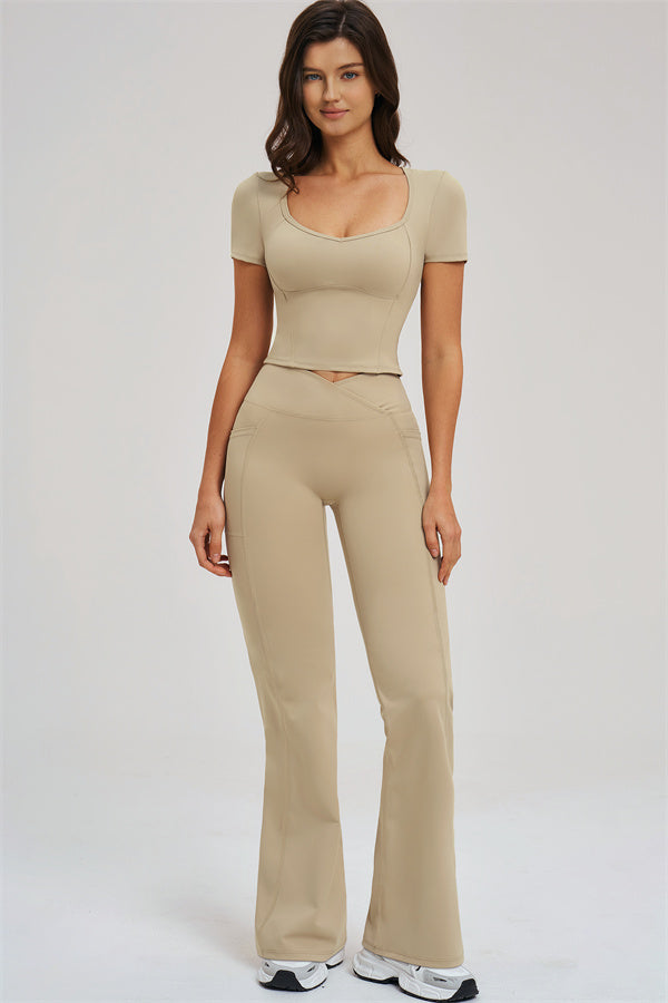 The Sizzle T-shirt Flared Leggings 2-Piece Set