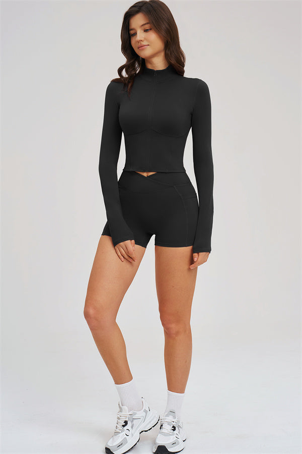 The Sizzle Zip Jacket Shorts 2-Piece Set