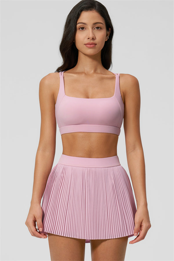 The Balance Sports Bra Tennis Skirt 2-Piece Set