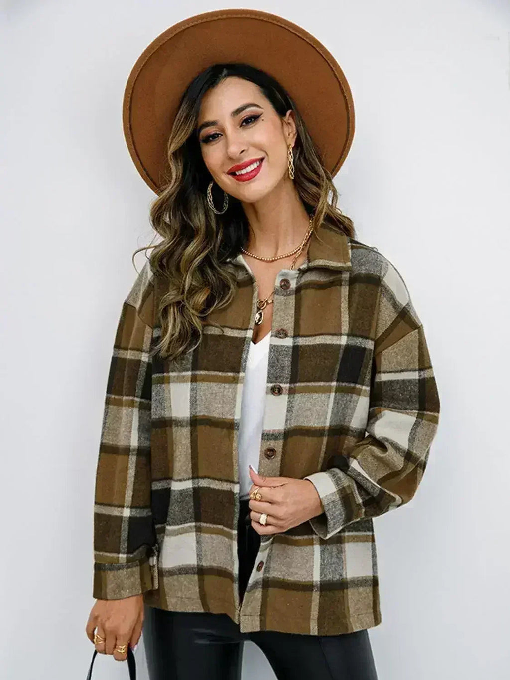 Pumpkin Spice Button-Down Jacket