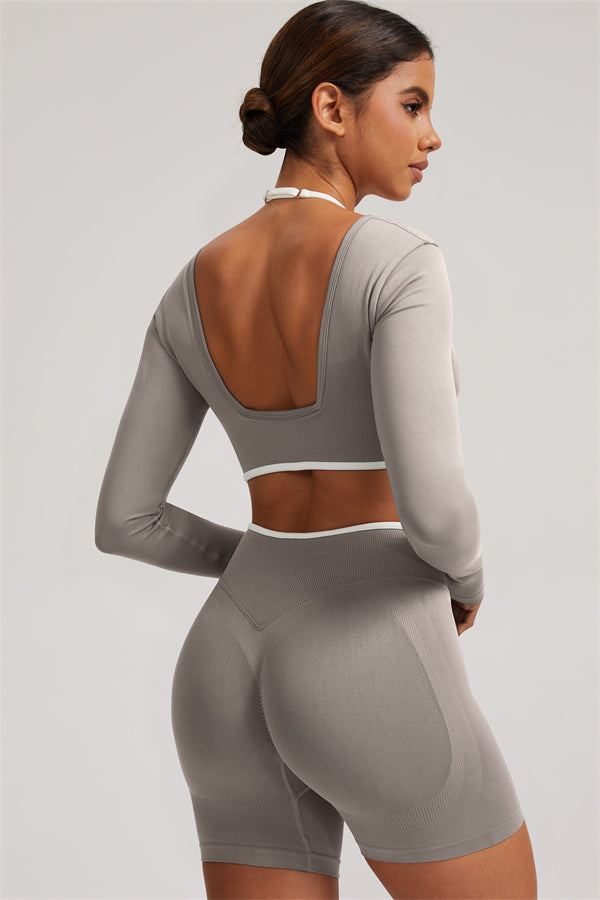 The Elevate New Long Sleeve Crop top