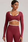 The Elevate Long Sleeve Crop top Leggings 2-Piece Set