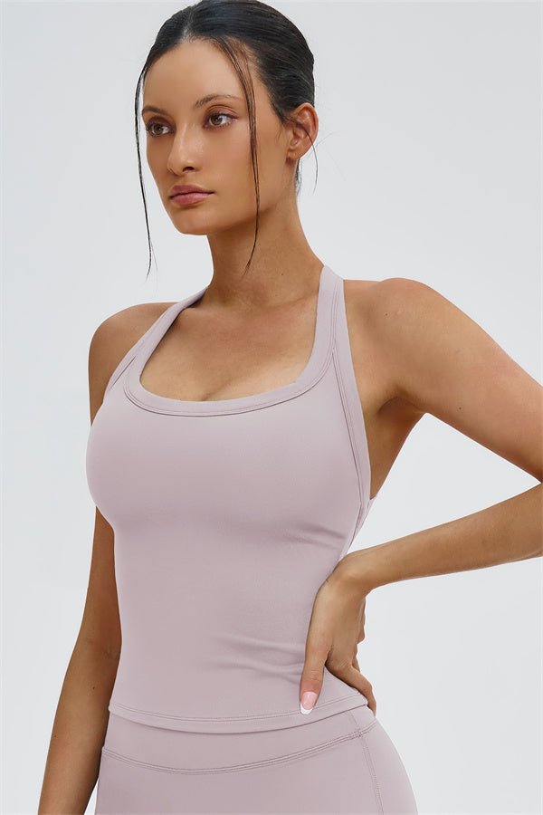 The Slate Y-Back Top