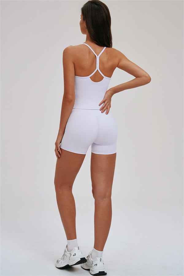 The Svelte Cross Back Tank Top Shorts 2-Piece Set