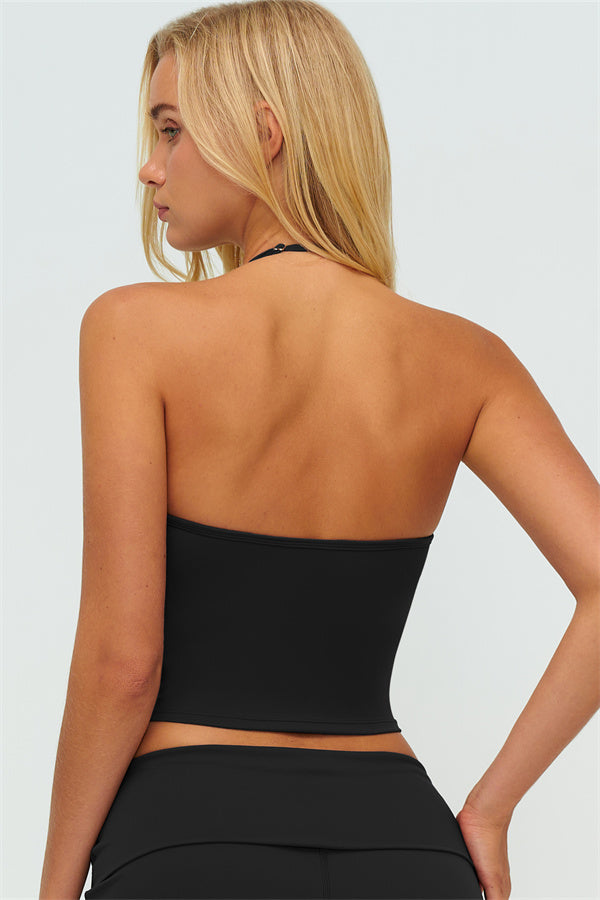 The Twirl Halter Tank Top New Straight Leg Pants 2-Piece Set