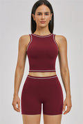 The Unbound Crop Top Shorts 2-Piece Set