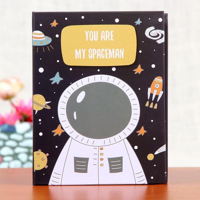 5inch 13.5*9.5cm Photo Album Cartoon Cute Picture Storage Frame 100 Sheets Interleaf Type Memo Scrapbook Paper Baby Family Scrapbook Albums  Creative Children Memory DIY Book Gift