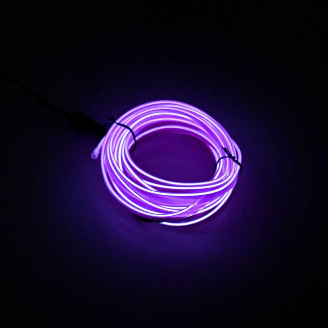 5m Car Interior Accessories Atmosphere Lamp EL Cold Light Line With USB Meters Car Interior Lighting Auto LED Strip Decorative Dashboard Console Wire Rope Auto Atmosphere Decorative Lamp Flexible Neon Light Auto LED Ambient Lights Multicolor Ambient Light