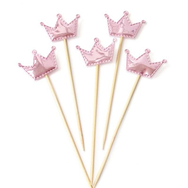 5PCs Love Happy Birthday Cake Toppers Heart Stars And Crown Stars In Various Shapes And Colors Acrylic Cake Topper Happy Birthday Cake Topper Cake Decoration Crown Stars Cupcake Topper Flags For Wedding Kids Birthday Party Supplies Cake Decoration